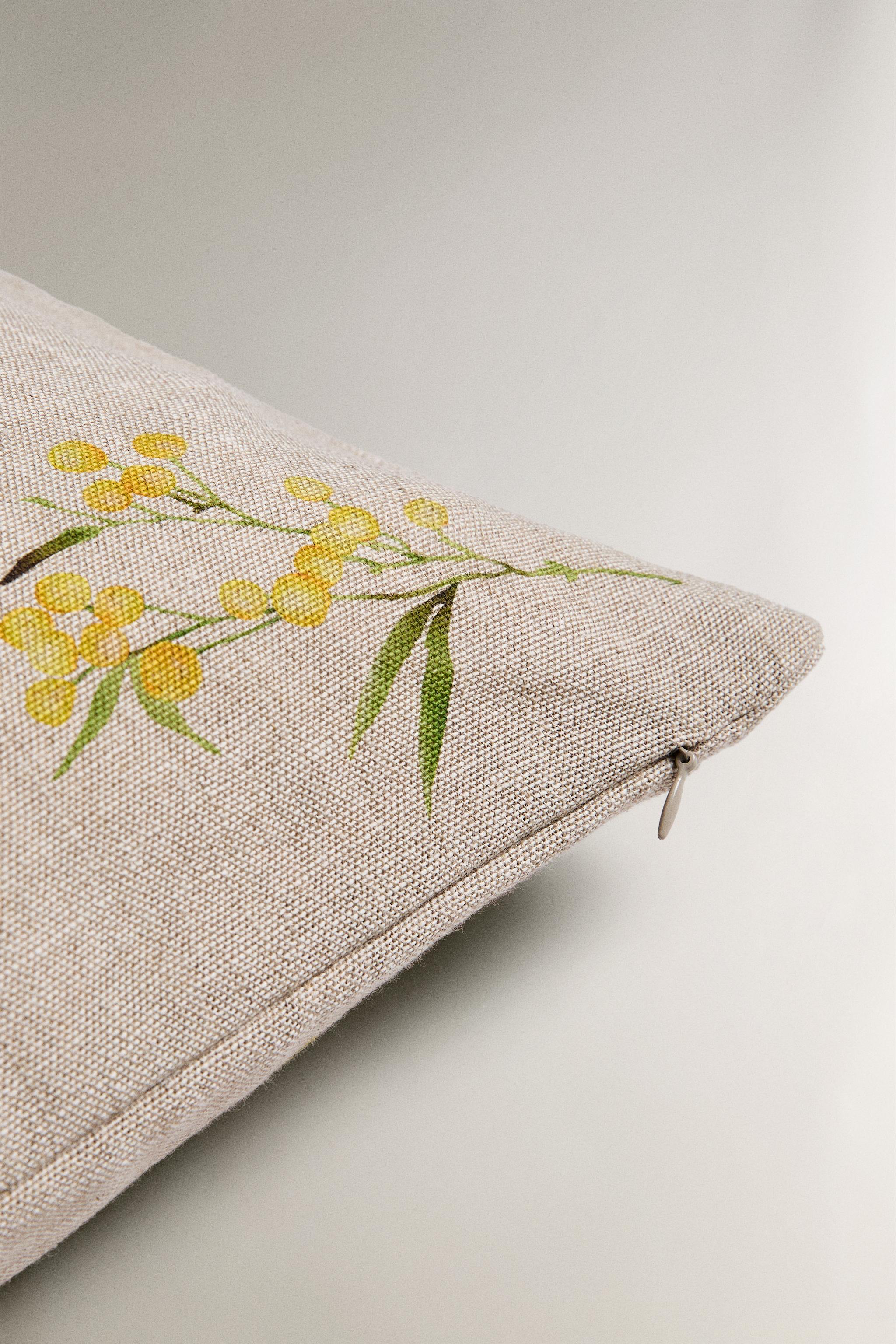 HOUSSE DE COUSSIN IMPRIMÉ MIMOSA